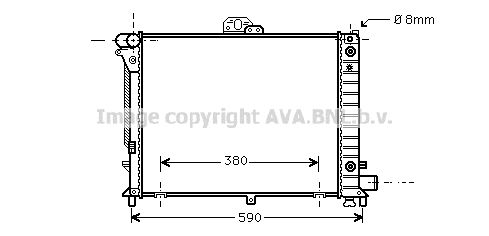 AVA QUALITY COOLING Радиатор, охлаждение двигателя SB2046